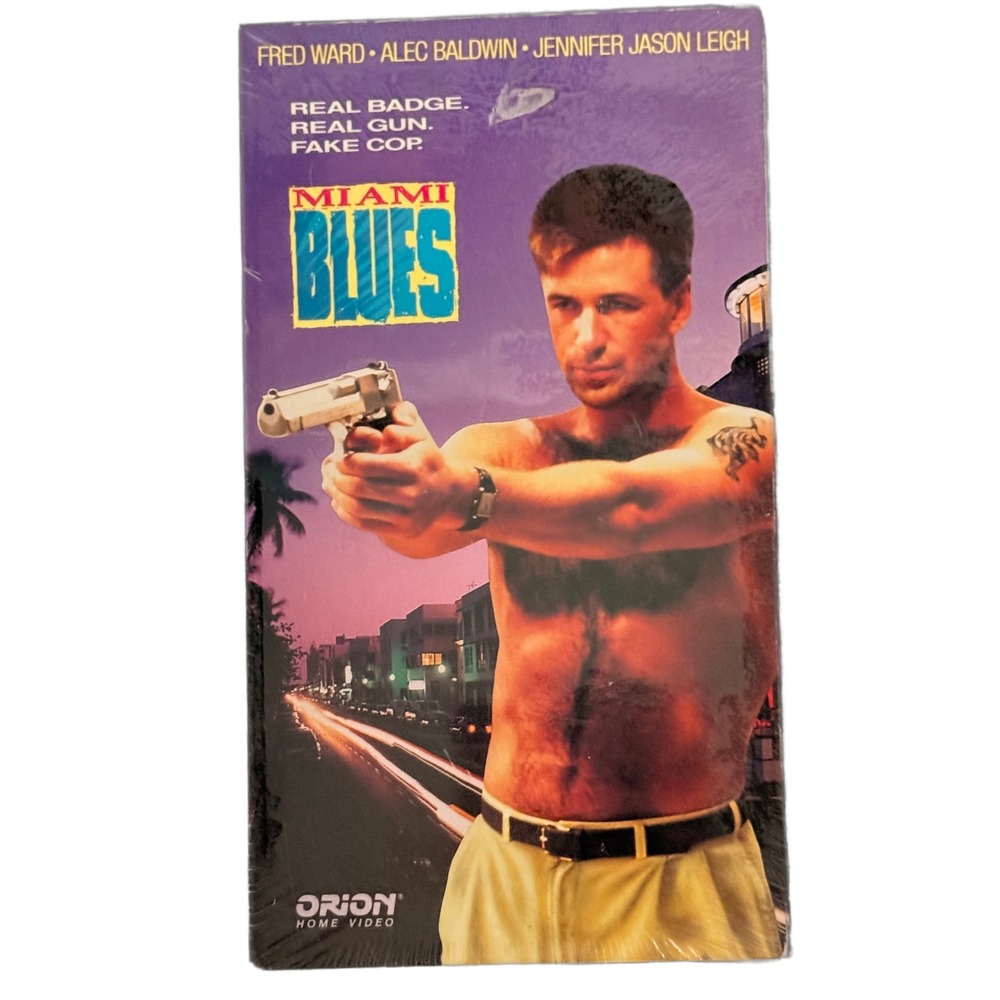 Miami Blues VHS 1990 Alec Baldwin Fred Ward Orion Home Video New Sealed